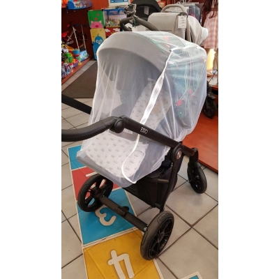 Moskitiera DUŻA do wózka BABY DESIGN, biała