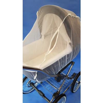 Moskitiera DUŻA do wózka ADAMEX, siatka biała,