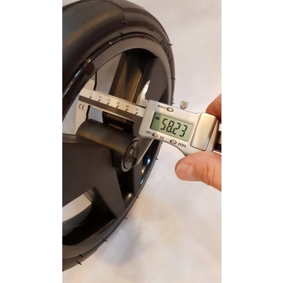 Zestaw kół do wózka JUNAMA DIAMOND, żelowe, MIEDŹ, 10+12 cali, z widełkami