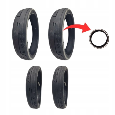 OPONY i dętki do wózka Bebetto Luca ODBLASKOWE