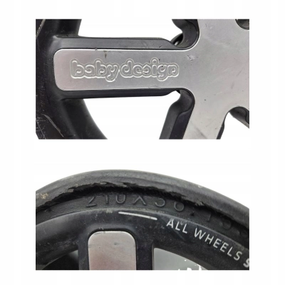 Opony do wózka Baby Design 295x52-229 - zamienniki z odblaskiem