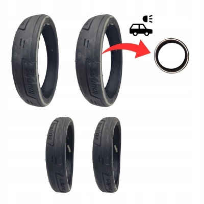 OPONY i dętki do wózka ROAN Bass, ODBLASKOWE, 60x230 + 48x188, komplet 4szt