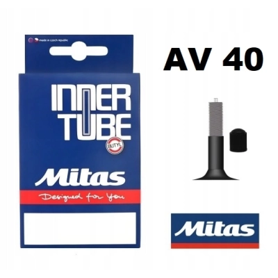 Dętka rowerowa Mitas AV40 24x1 3/8 25/37-540, prosty wentyl samochodowy