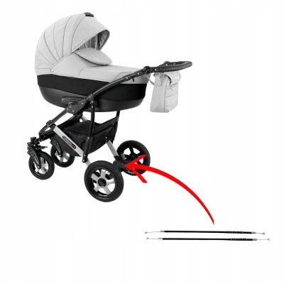 Linki hamulcowe do wózka, Camarelo Sevilla 28,5cm, linka hamulcowa 2szt