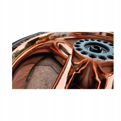 Kółko przednie z widelcem do wózka JUNAMA, 245mm, opona DIAMOND, Miedź