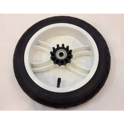 Komplet kół do wózka 12+10 cali białe, Adamex, CoToBaby Latina, RIKO