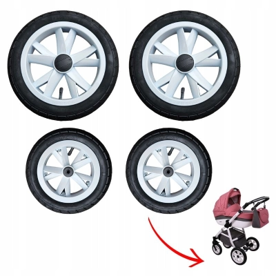 Kółka do wózka Coneco Comodo, felga NOŻYCE BIAŁA, 10