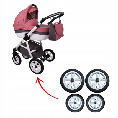 Kółka do wózka Coneco Comodo, felga NOŻYCE BIAŁA, 10