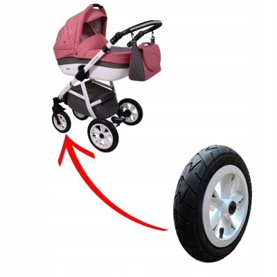 Kółka do wózka Coneco Comodo, felga NOŻYCE BIAŁA, 10