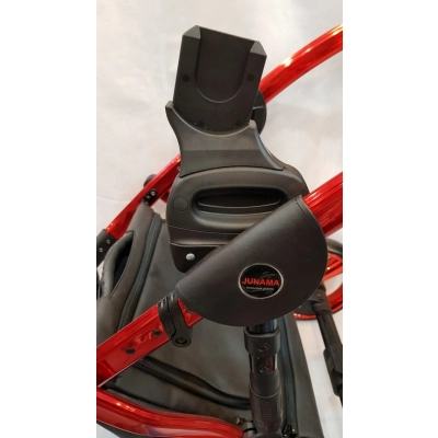 Junama Cosmo iSize - fotelik samochodowy 0+ (0-13kg) + adaptery | BEŻOWY