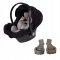 Junama Cosmo iSize - fotelik samochodowy 0+ (0-13kg) + adaptery | CZARNY