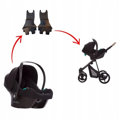 Fotelik samochodowy Cosmo iSize (0-13kg) do wózka ROAN Ivi 2.0 + adaptery