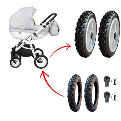 Opony i dętki PW TERENOWE do wózka dziec. 12 1/2x1.75 (47-203) V36, 2szt