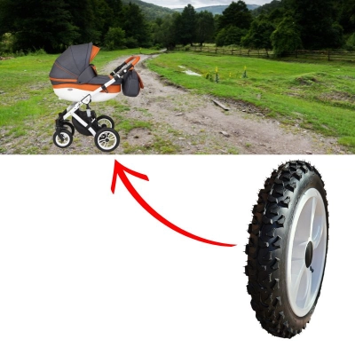 Kółko do wózka TERENOWE H220 BIAŁE V36, 12 1/2 x2 1/4 (47-203)