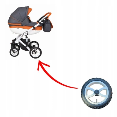Kółko do wózka TERENOWE H220 BIAŁE V36, 12 1/2 x2 1/4 (47-203)