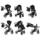 JUNAMA DIAMOND S-LINE V3 wózek dziecięcy 2w1 + AKCESORIA / 02 BLACK GOLD