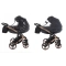JUNAMA DIAMOND S-LINE V3 wózek dziecięcy 2w1 + AKCESORIA / 02 BLACK GOLD