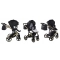 JUNAMA DIAMOND S-LINE V3 wózek dziecięcy 2w1 + AKCESORIA / 03 BLACK COPPER