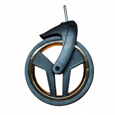 Kółko przednie z widelcem STD do wózka JUNAMA opona Diamond, ZŁOTE, 245mm,