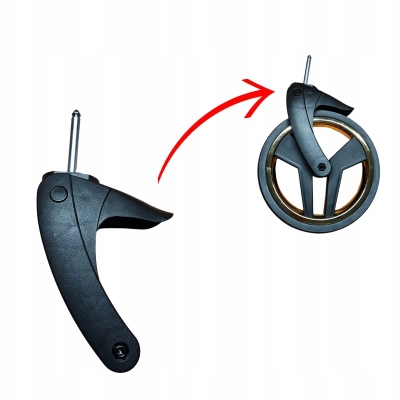 Widelec STD, widełki do wózka JUNAMA Diamond, do kół przednich z osią