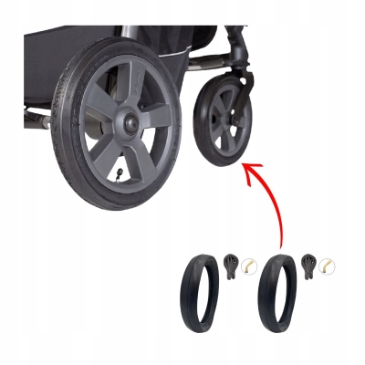 Zestaw opon i dętek przód GW do wózka XLANDER X-Move 10x2 1/4, ZAMIENNIKI