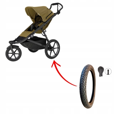 Opona i dętka PW do wózka Thule Urban, do tylnego koła 16x1.75x2, 47-305