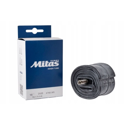 Dętka rowerowa 16x1,75-2,45 (47/62-305) DV35, Mitas, wentyl rowerowy