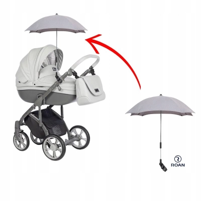 Parasolka do wózka ROAN Bass Soft DOVE GREY. Oryginalna ROAN.