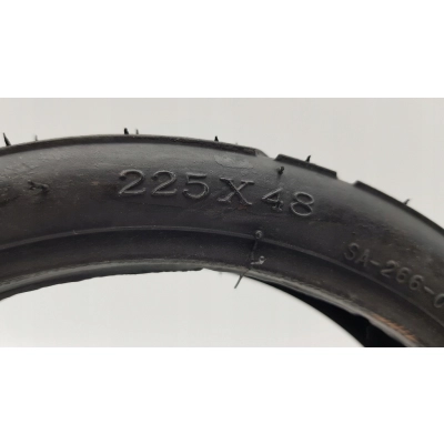OPONA do wózka Rowerka 225x48 CZARNA S-266 Deli Tyre, 225/48