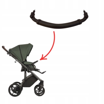 ROAN Barierka CZARNA, pałąk do wózka ROAN Bass i Bass Soft Bass Next