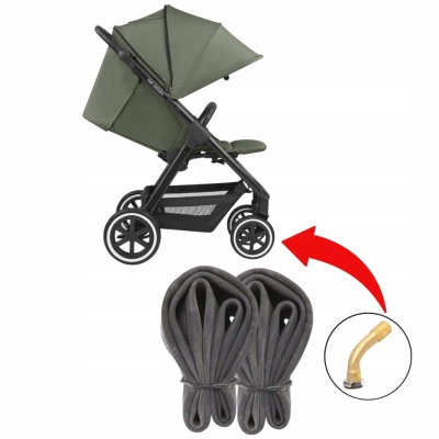 2x DĘTKI Gięty Wentyl do wózka ABC Design Avus Air Koła PRZEDNIE