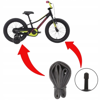 Dętka 16 cali do Rowerka Dziecięcego Dwukołowego / z Podporami 16x1.75