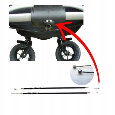 Linki hamulcowe do wózka ADAME-X PAJERO ALU 28,5cm, linka hamulcowa 2szt