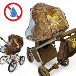 Folia ochronna na wózek - uniwersalna, przeciwdeszczowa, pełne przykrycie