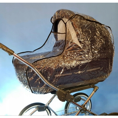 Folia ochronna na wózek - uniwersalna, przeciwdeszczowa, pełne przykrycie