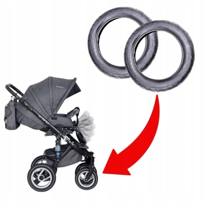 Opony CZESKIE do wózka RIKO BRANO Przednia 10 cali - kpl 2 sztuki