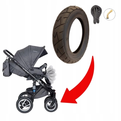 OPONA i DĘTKA 10 cali (10x1.75) PRZÓD do wózka Riko Brano - CZESKIE