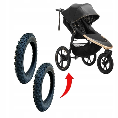 Opony tylne 16 cali do wózka Baby Jogg-ER - CZESKIE mocne terenowe grube