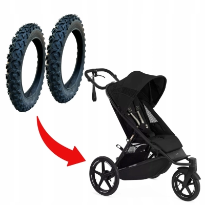 Opony TYLNE 16 cali do wózka biegowego Cybex Avi Spin – CZESKIE mocne