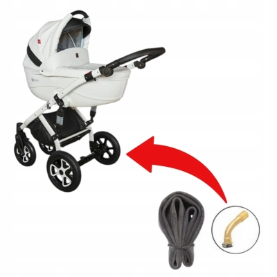 1x Dętka do wózka pasuje do TUTEK TIRSO Koło Tylne Pompowane Gięty Wentyl