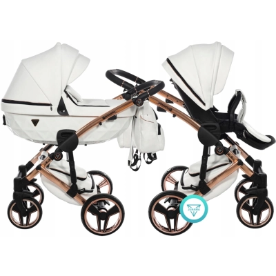 WÓZEK JUNAMA 2W1 S-CLASS 01 I ORYGINALNE AKCESORIA Wózek dziecięcy 01 white