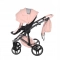JUNAMA HAND CRAFT WÓZEK DZIECIĘCY 2W1 Z AKCESORIAMI - KOLOR 02 SALMON
