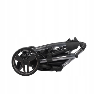 JUNAMA HANDCRAFT WÓZEK DZIECIĘCY 2W1 Z AKCESORIAMI - KOLOR 04 BLACK/BLACK