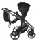JUNAMA HANDCRAFT WÓZEK DZIECIĘCY 2W1 Z AKCESORIAMI - KOLOR 04 BLACK/BLACK