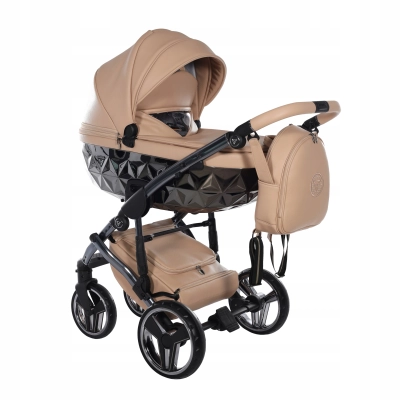 JUNAMA HAND CRAFT WÓZEK DZIECIĘCY 2W1 Z AKCESORIAMI - KOLOR 07 CARAMEL