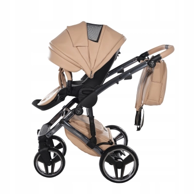 JUNAMA HAND CRAFT WÓZEK DZIECIĘCY 2W1 Z AKCESORIAMI - KOLOR 07 CARAMEL