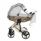 JUNAMA HAND CRAFT WÓZEK DZIECIĘCY 2W1 Z AKCESORIAMI - KOLOR 08 white/gold
