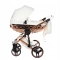 JUNAMA HAND CRAFT WÓZEK DZIECIĘCY 2W1 Z AKCESORIAMI - KOLOR 09 WHITE/COPER