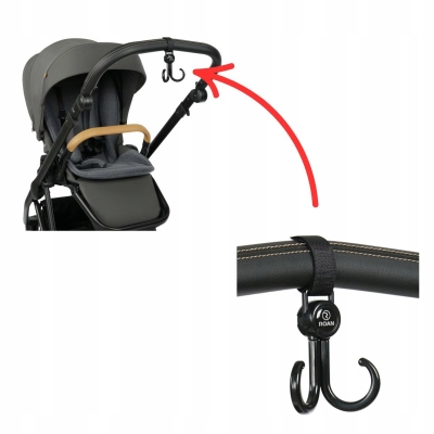 Haczyk do wózka Roan Ivi 2.0 na torbę/siatkę ORYGINAŁ uchwyt