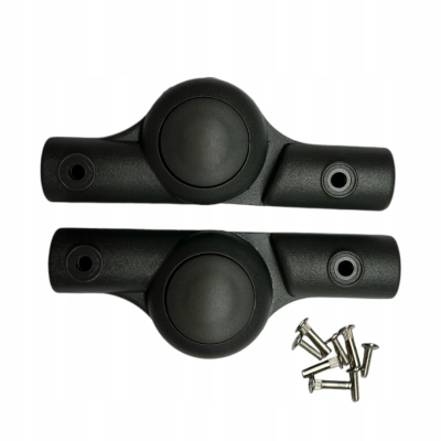 SZARA Regulacja podnóżka do wózka TAKO | Komplet 2szt | Okrągły-okrągły